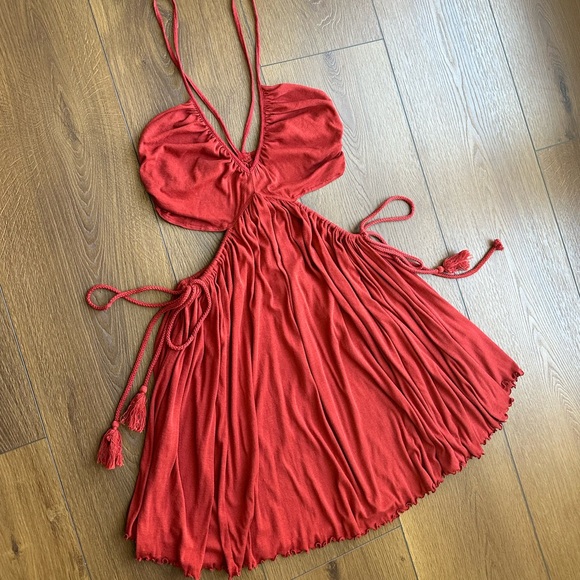 Free People Burnt Red Dress - Picture 2 of 13